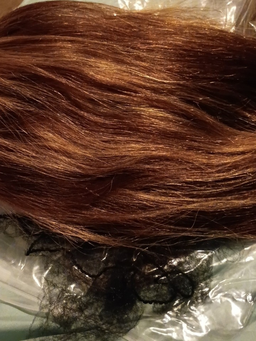 Natural Chestnut Brown Women's Hair Extension - Sleek Finish